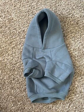 Comfrt Blue-Grey Cozy Cotton Hoodie